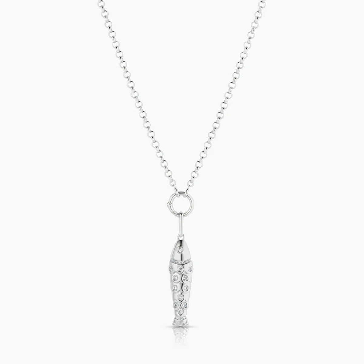 Thatch Cubic Zirconia Fish Charm - Image 3 of 11