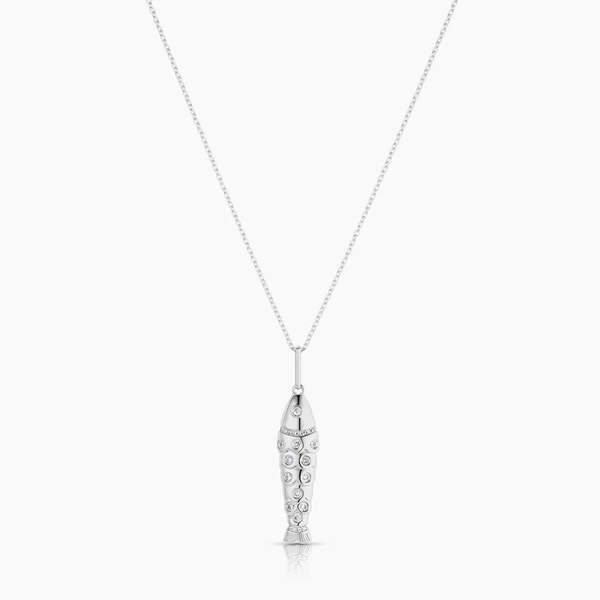 Thatch Cubic Zirconia Fish Charm