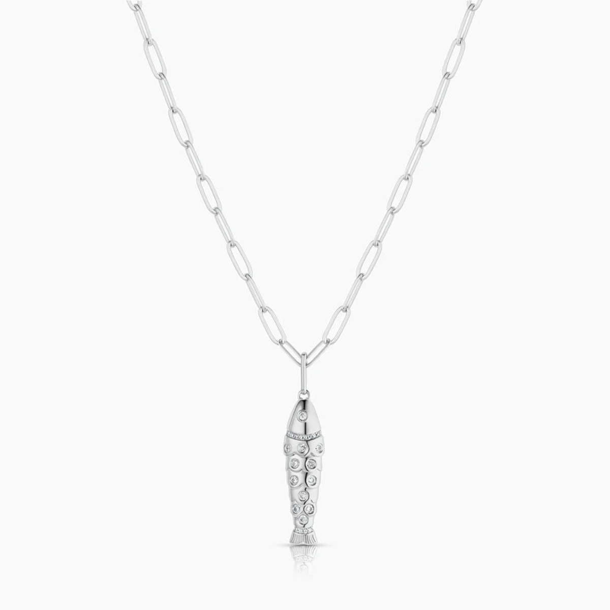 Thatch Cubic Zirconia Fish Charm - Image 8 of 11