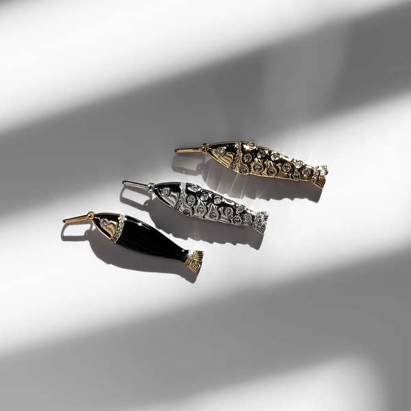 Thatch Cubic Zirconia Fish Charm