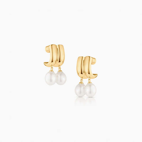 Thatch Frankie Double Pearl Earrings