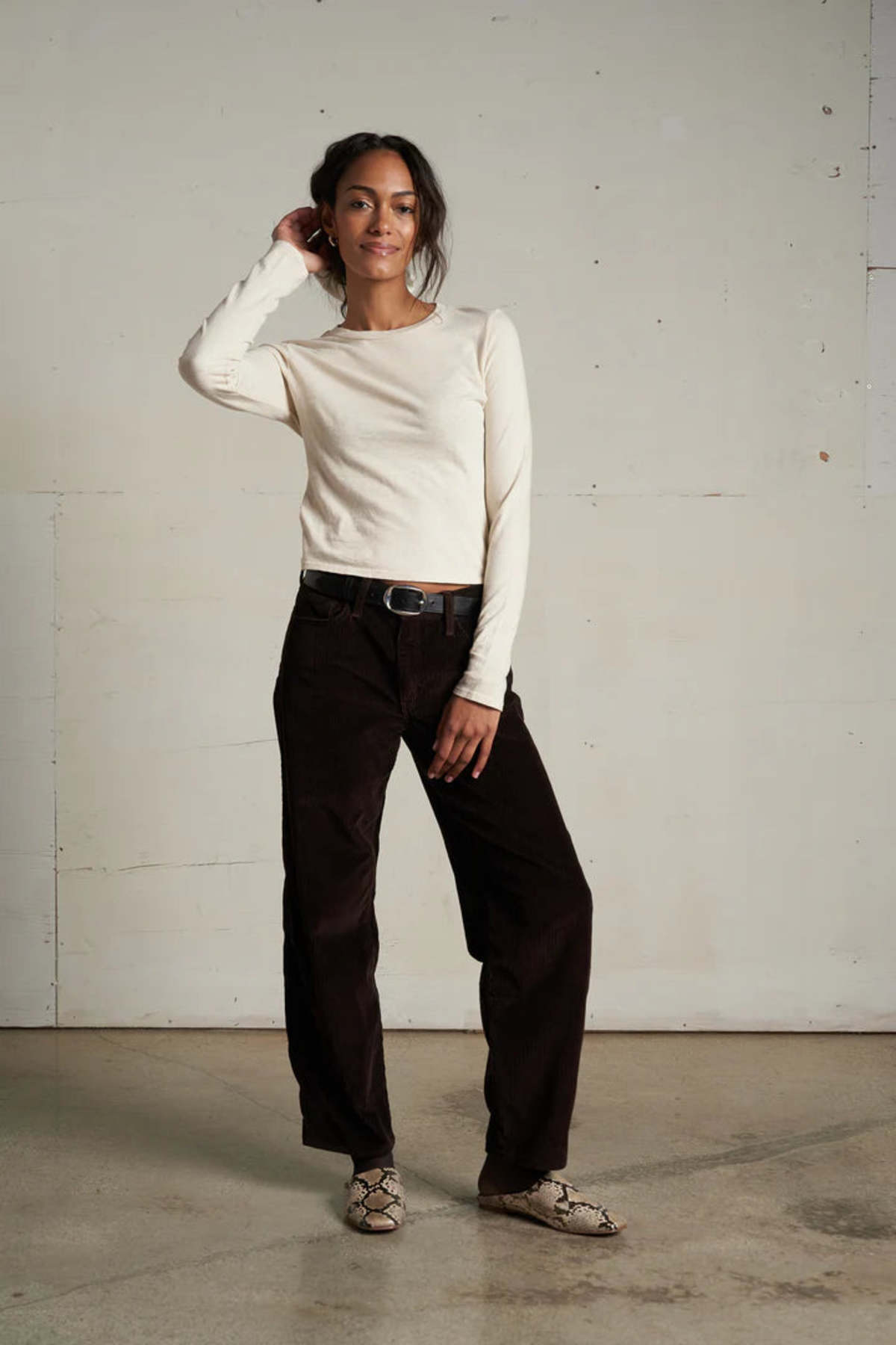 Perfect White Tee Jamie Recycled Cotton Crew Tee - Image 2 of 4