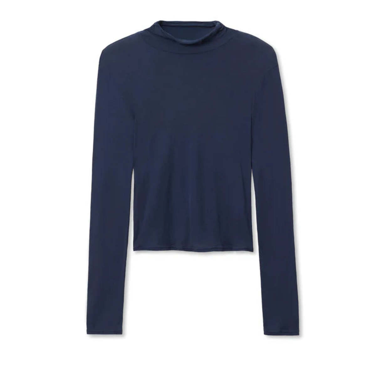 Perfect White Tee Kim Jersey Mock-Neck Top - Image 10 of 10