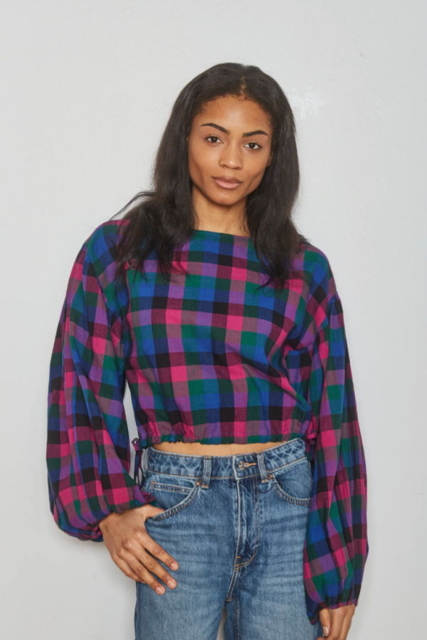 RUJUTA SHETH Lizz Top Heritage Chex Top