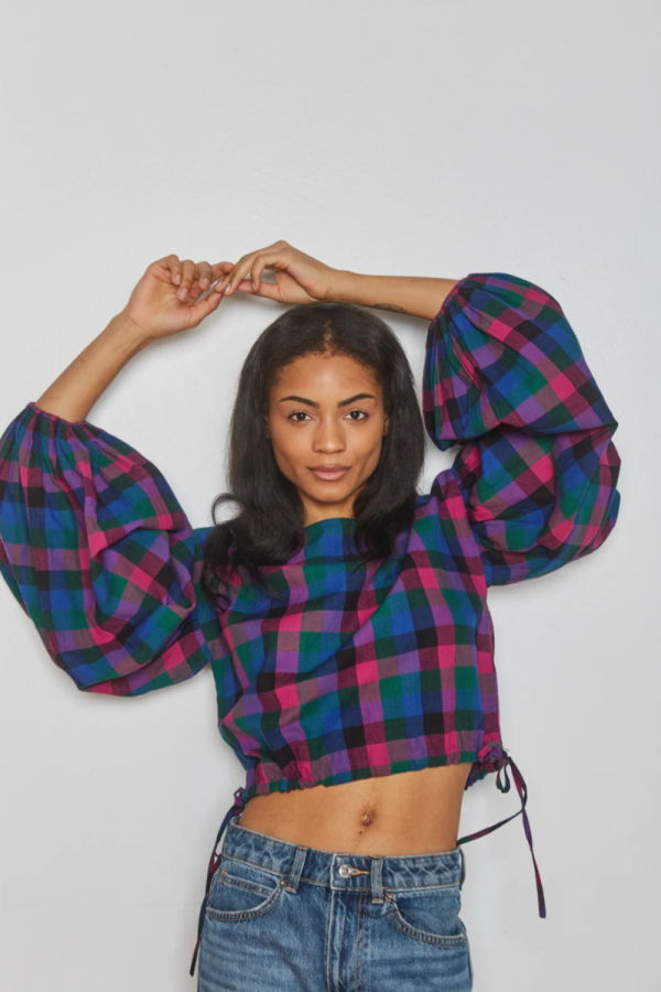 RUJUTA SHETH Lizz Top Heritage Chex Top