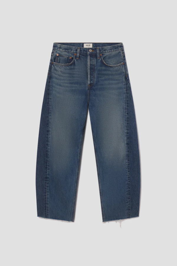 AGOLDE Luna High Rise Pieced Taper in Split Jeans