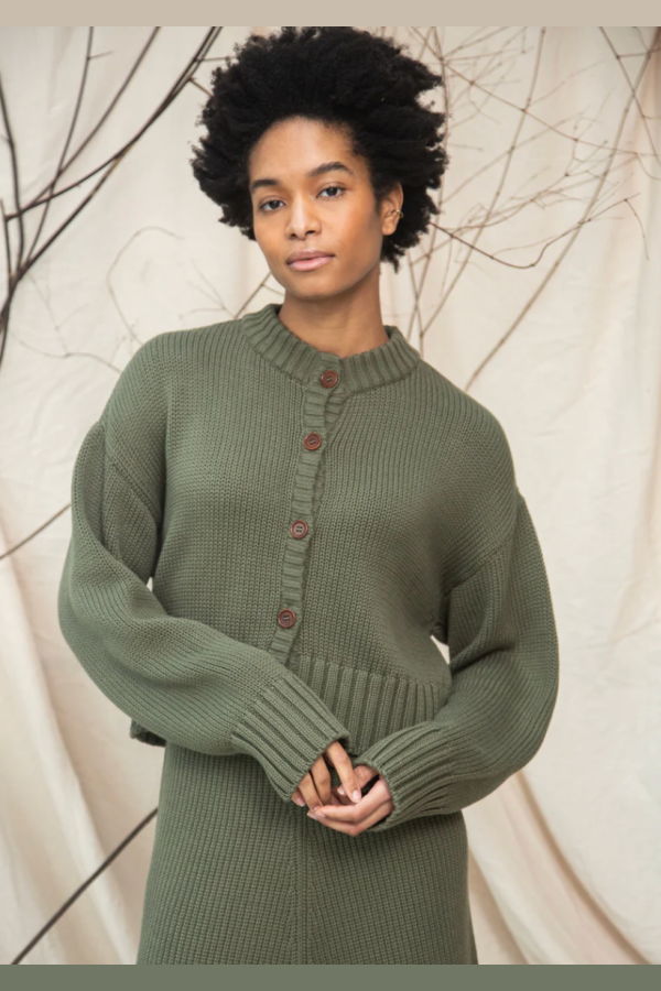 beaumont organic Sugi Organic Cotton Knitted Cardigan