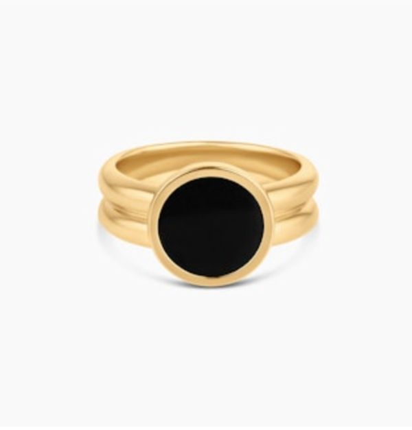 AGOLDE Svea Onyx Ring
