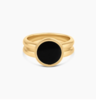 AGOLDE Svea Onyx Ring - Thumbnail 1