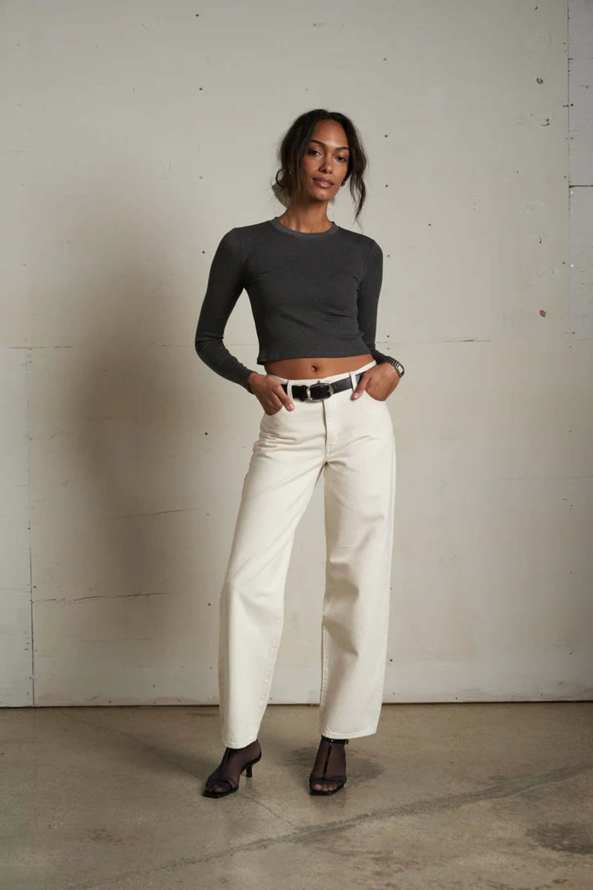 Perfect White Tee Sienna Luxe Rib Top - Image 2 of 4