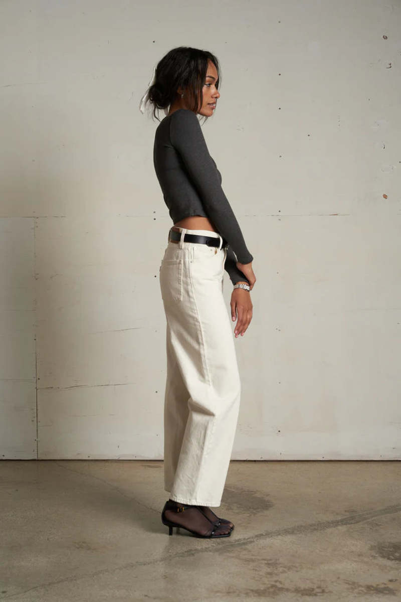 Perfect White Tee Sienna Luxe Rib Top