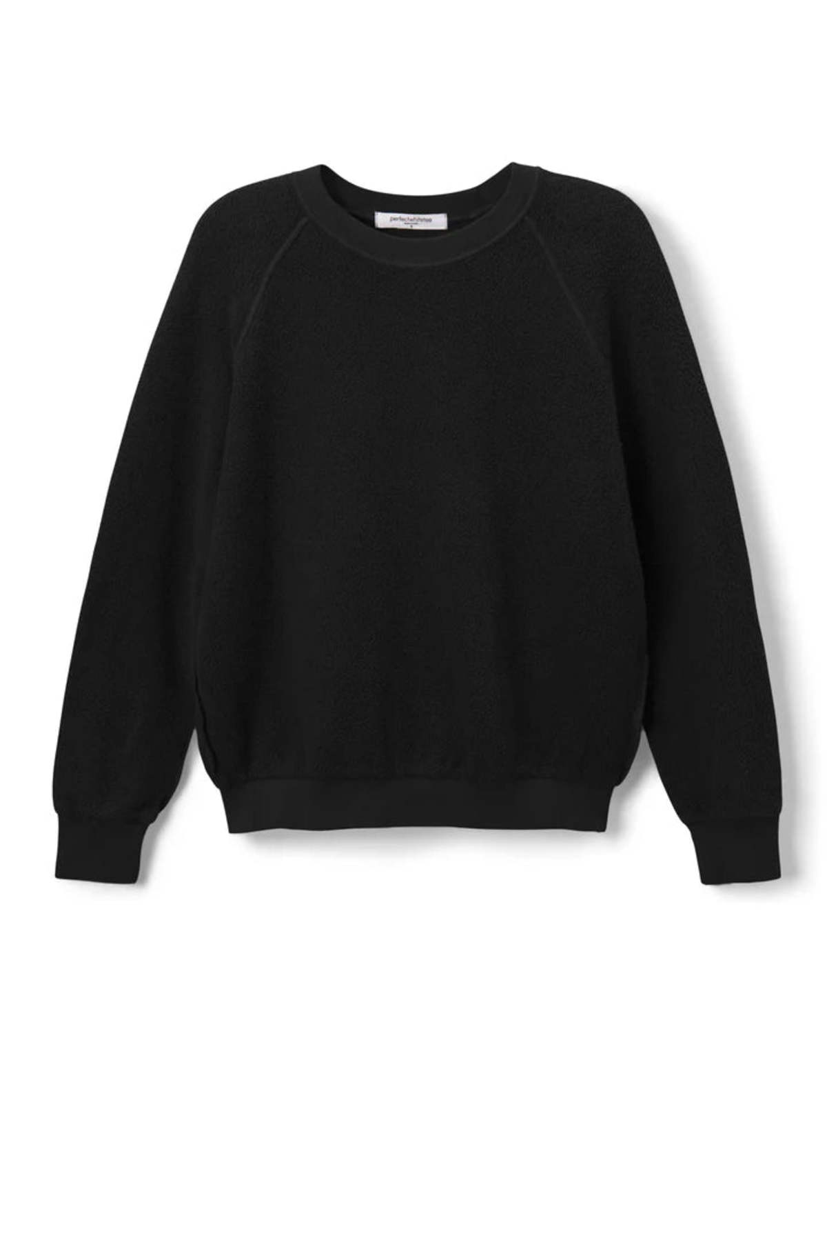 Perfect White Tee Ziggy Shrunken Crewneck Sweatshirt - True Black - Image 4 of 4