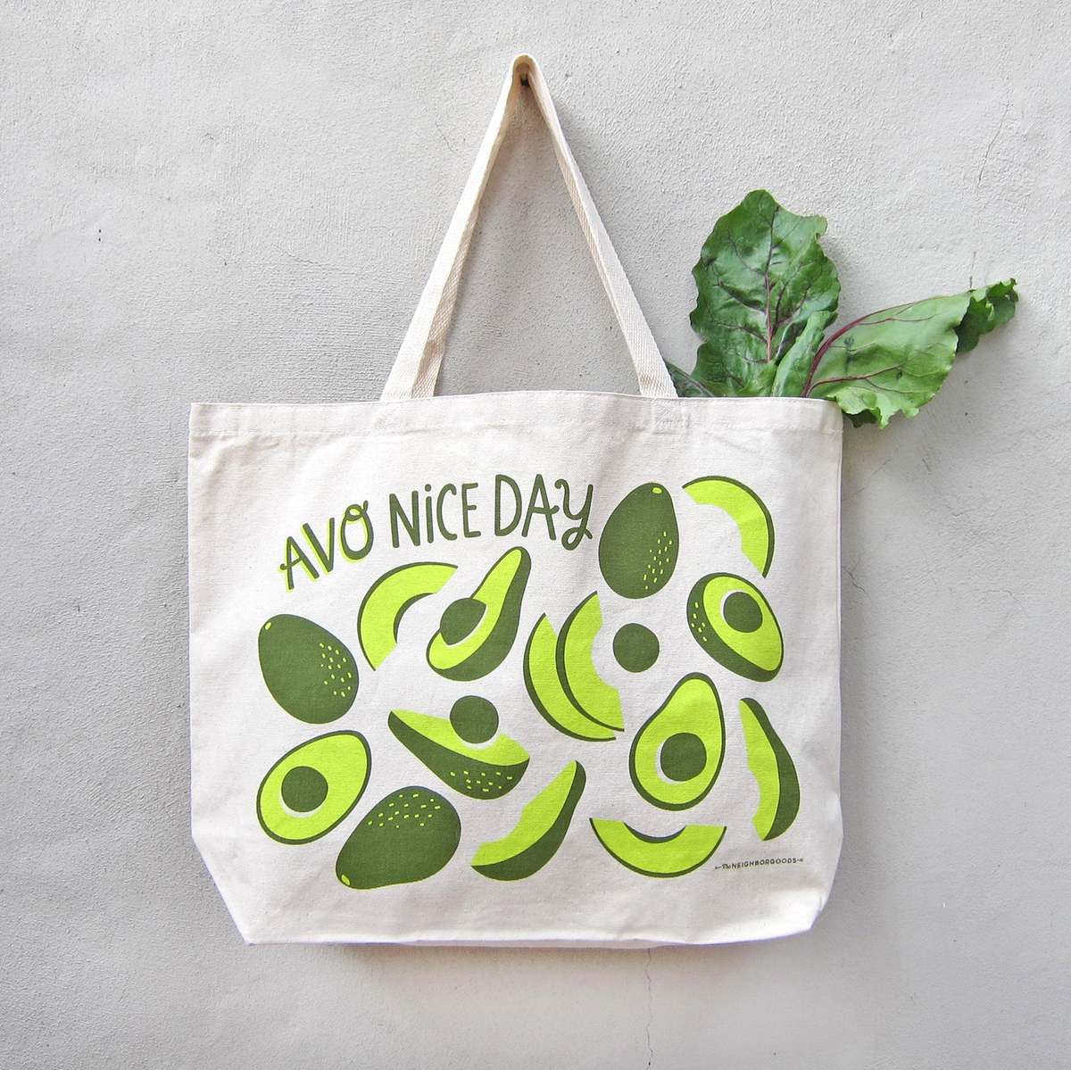 The Neighborgoods Avocado Tote Bag - Image 4 of 6