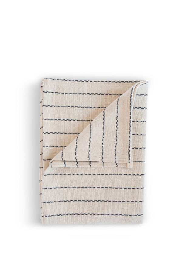 Evangeline Cotton Pinstripe Throw