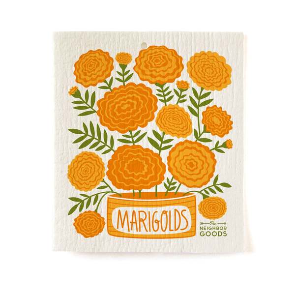 The Neighborgoods Edible Flowers Sponge Cloth Set of 3