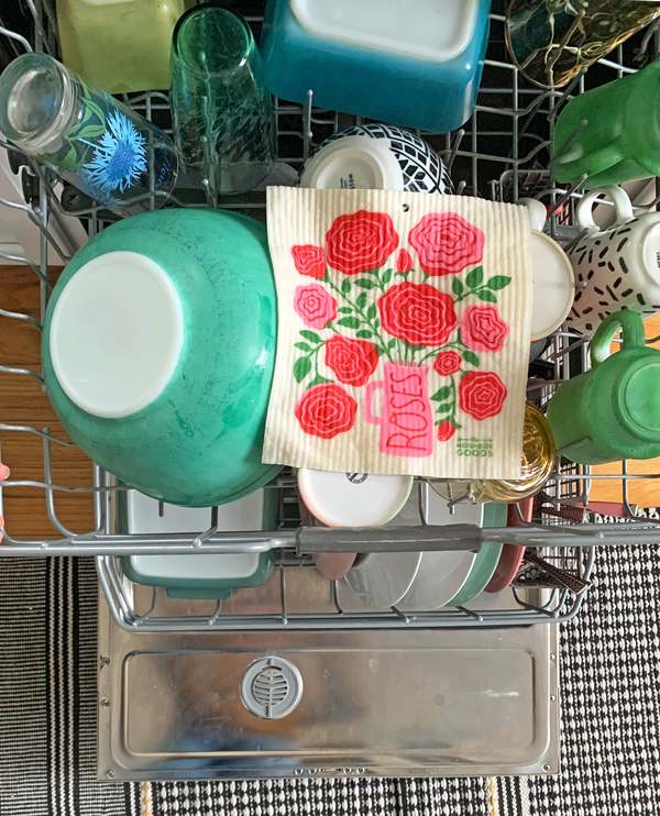 The Neighborgoods Edible Flowers Sponge Cloth Set of 3