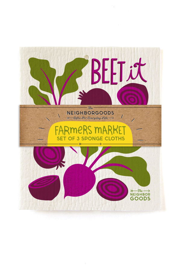The Neighborgoods Farmers Market Sponge Cloth Set of 3