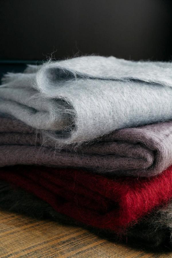 Evangeline Mohair Throw