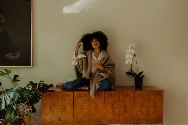 Evangeline Mohair Throw