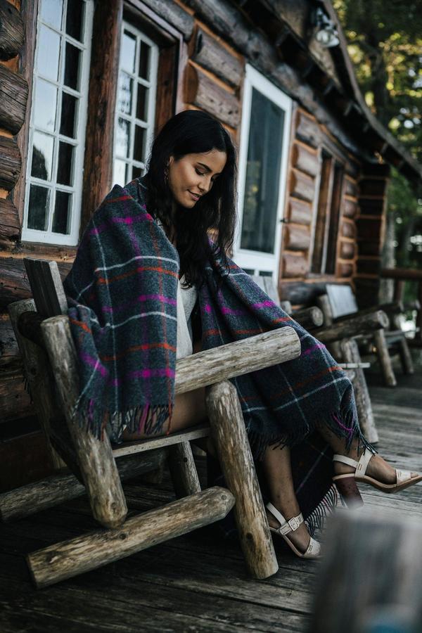 Evangeline Patterned Merino Throws