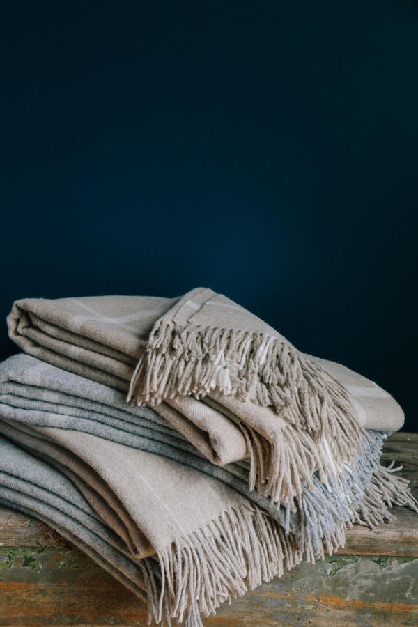 Evangeline Patterned Merino Throws