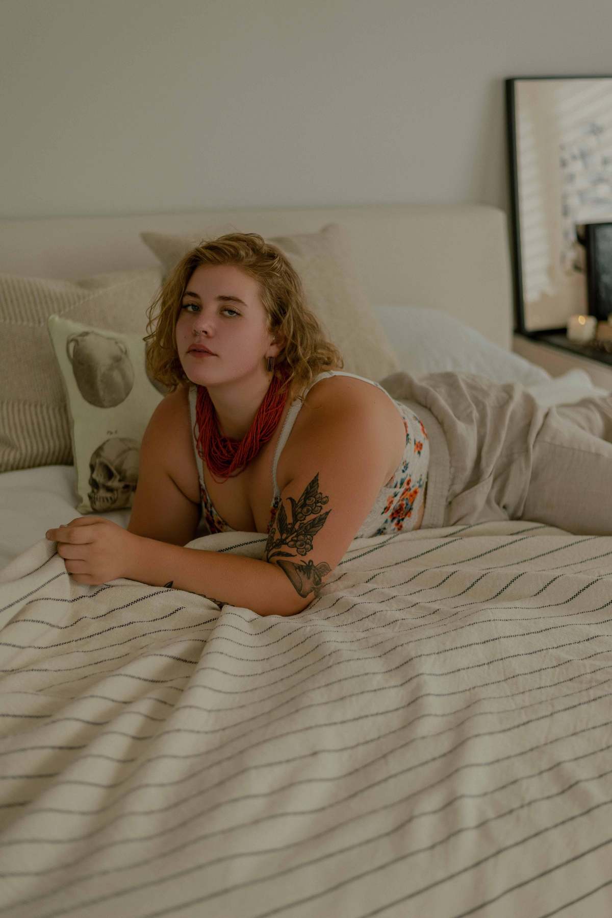 Evangeline Pinstripe Blanket - Image 8 of 12