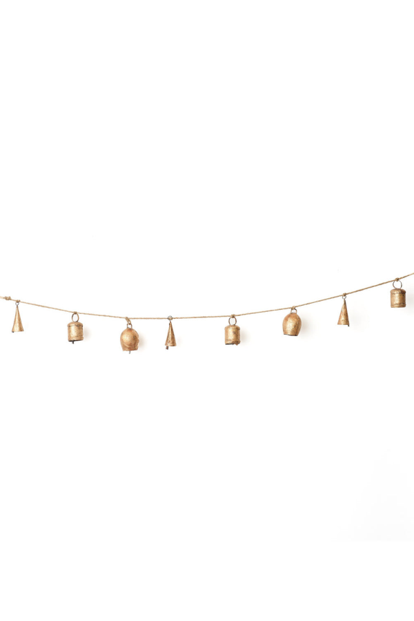 Matr Boomie Rustic Bell Hanging Garland - Hand Tuned