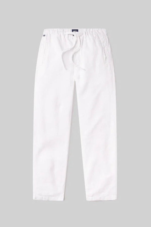 Citizens of Humanity Drawstring Deck Linen Pants - White