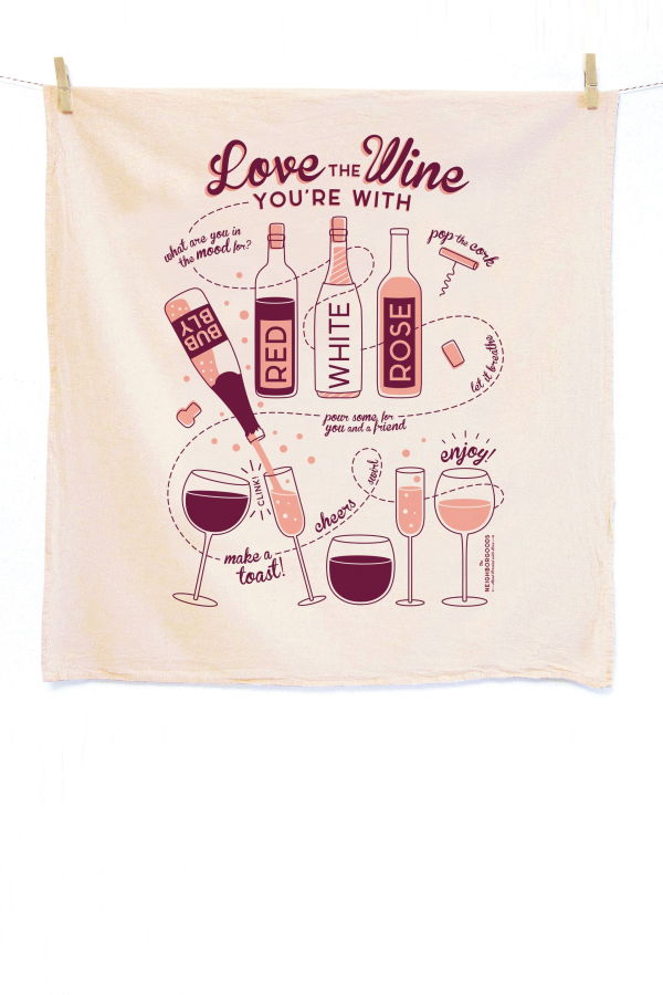 The Neighborgoods Wine Dish Towel