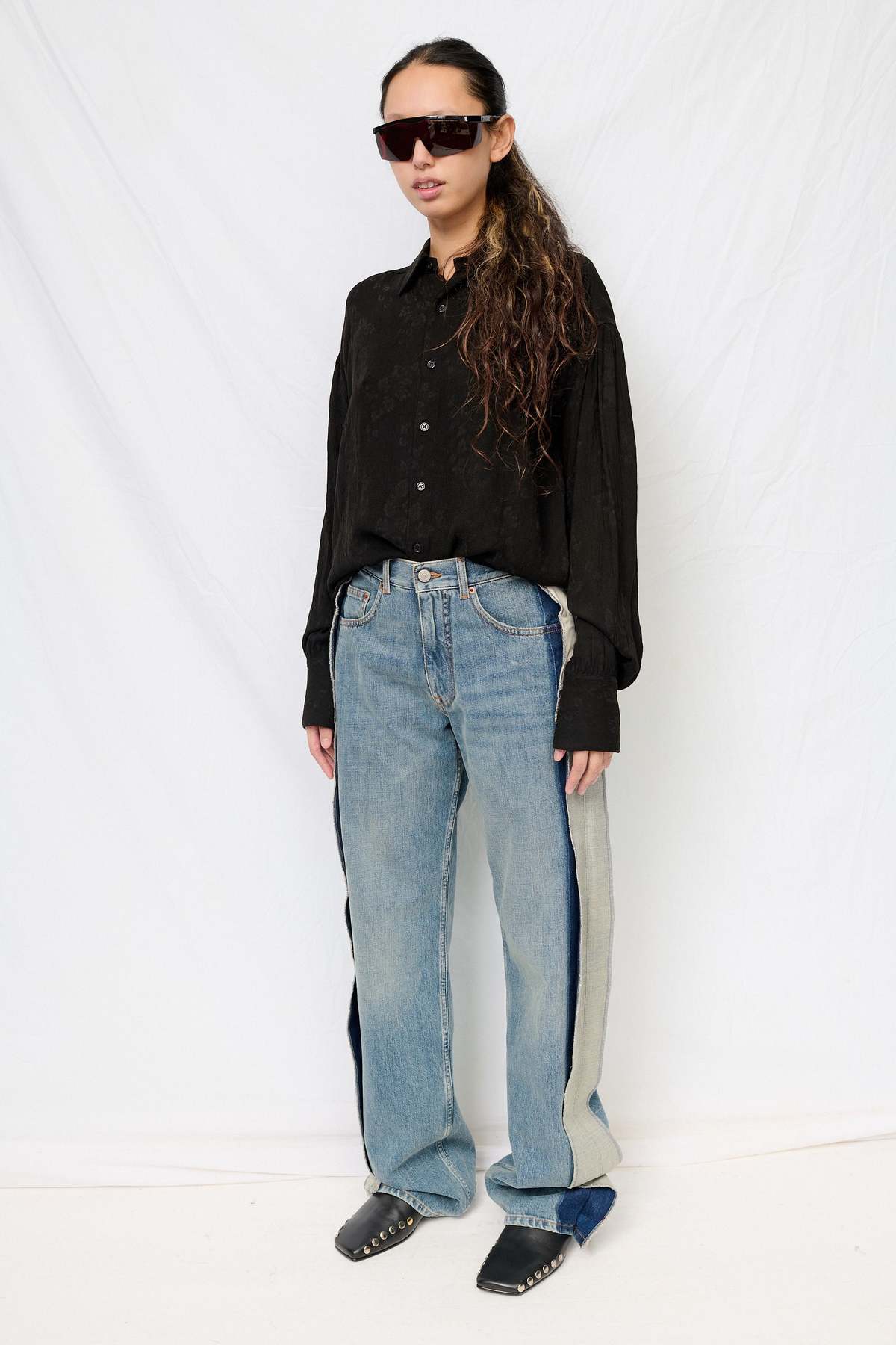 MM6 Maison Margiela Blue 5 Pocket Pant - Image 3 of 6