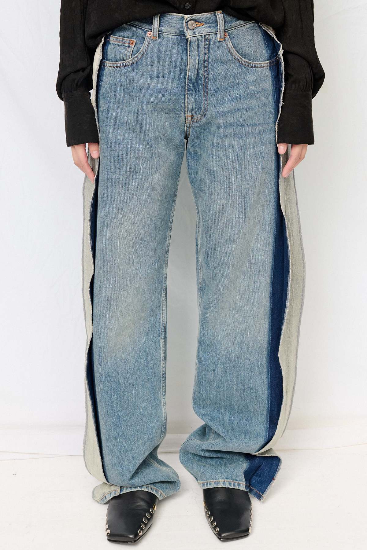 MM6 Maison Margiela Blue 5 Pocket Pant - Image 4 of 6