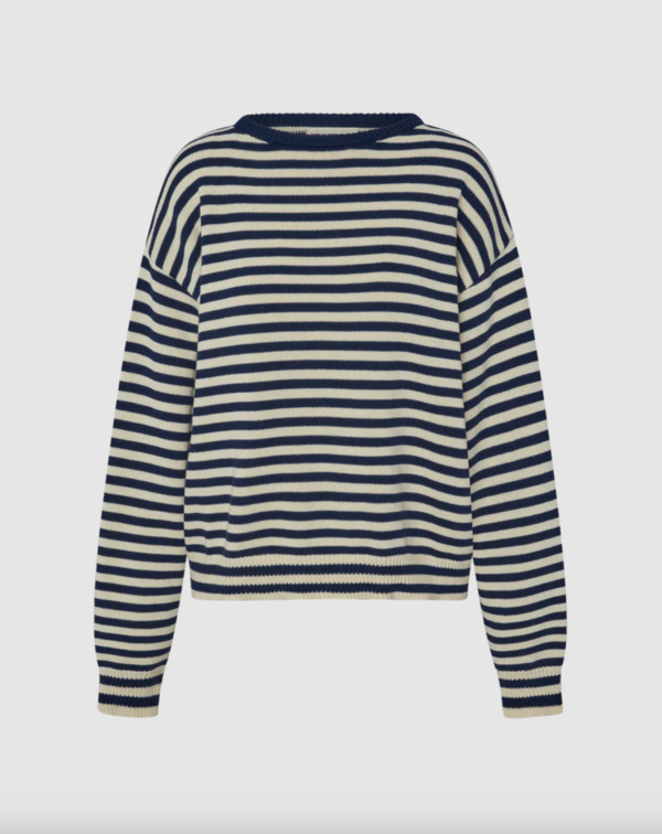 Snderhaus Navy Stripe "I Can't Believe It's Not Vintage" Sweater Snderhaus Navy Stripe "I Can't Believe It's Not Vintage" Sweater