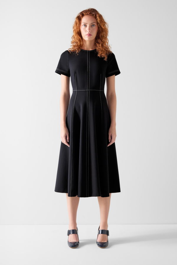 LK Bennett Eugine Dress - Spring Navy