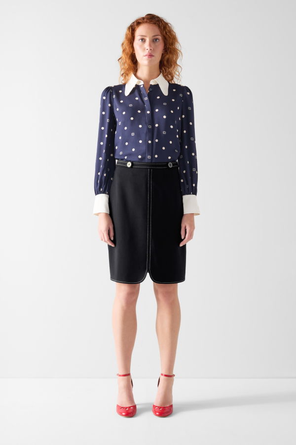 LK Bennett Eugine Skirt - Spring Navy