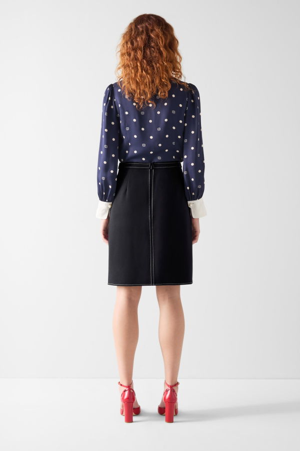 LK Bennett Eugine Skirt - Spring Navy