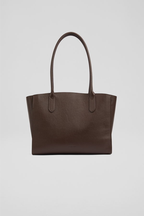 LK Bennett Jemima Tote - Chocolate