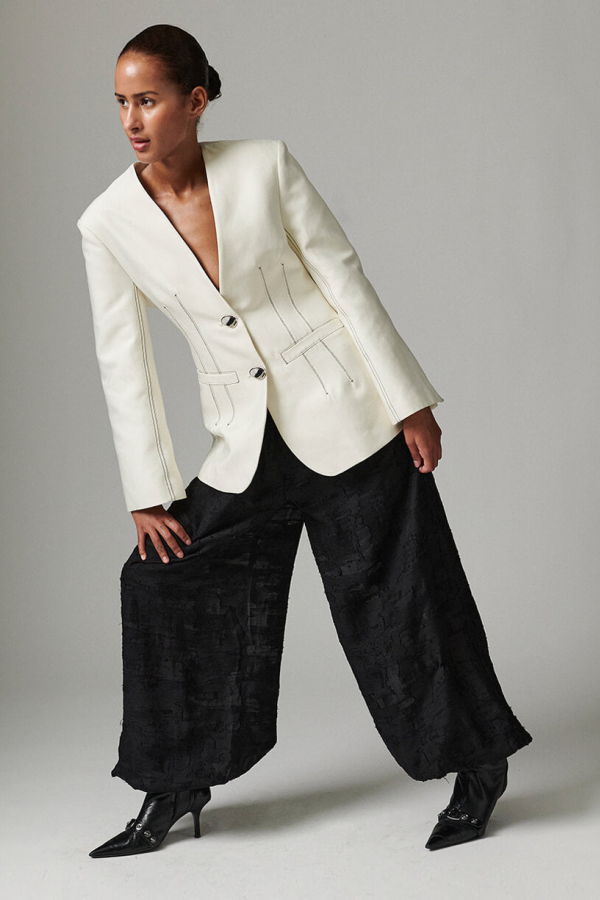 Day Birger et Mikkelsen Barbo Jacquard Torn Trousers