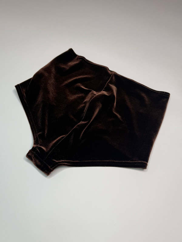 Simone Wild Velvet Hipster Underwear - Nut