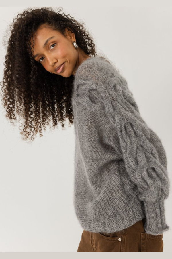 The Knotty Ones Jura Sweater - Fog Grey