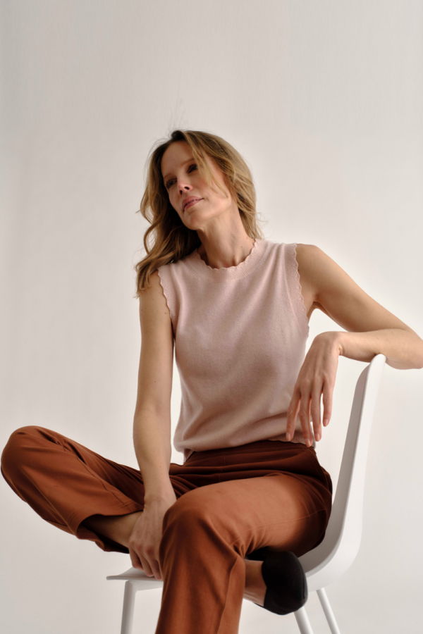 Cartolina Lou Shell Sweater - Shell Pink