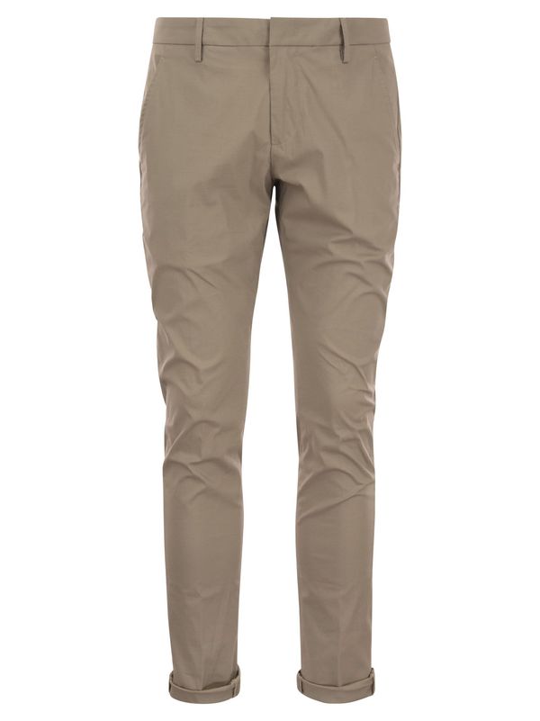Dondup Gaubert Slim-Fit Gabardine Trousers - Hazelnut