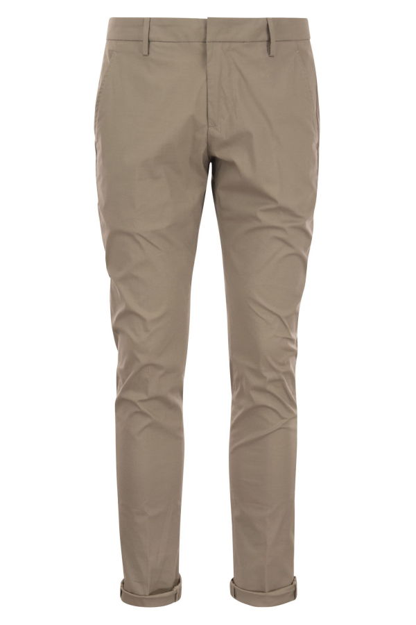 Dondup Gaubert Slim-Fit Gabardine Trousers - Hazelnut