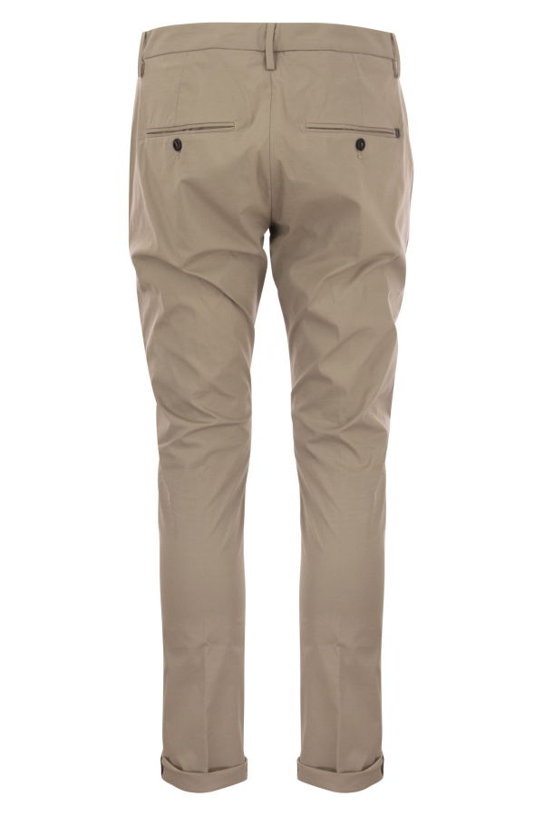 Dondup Gaubert Slim-Fit Gabardine Trousers - Hazelnut