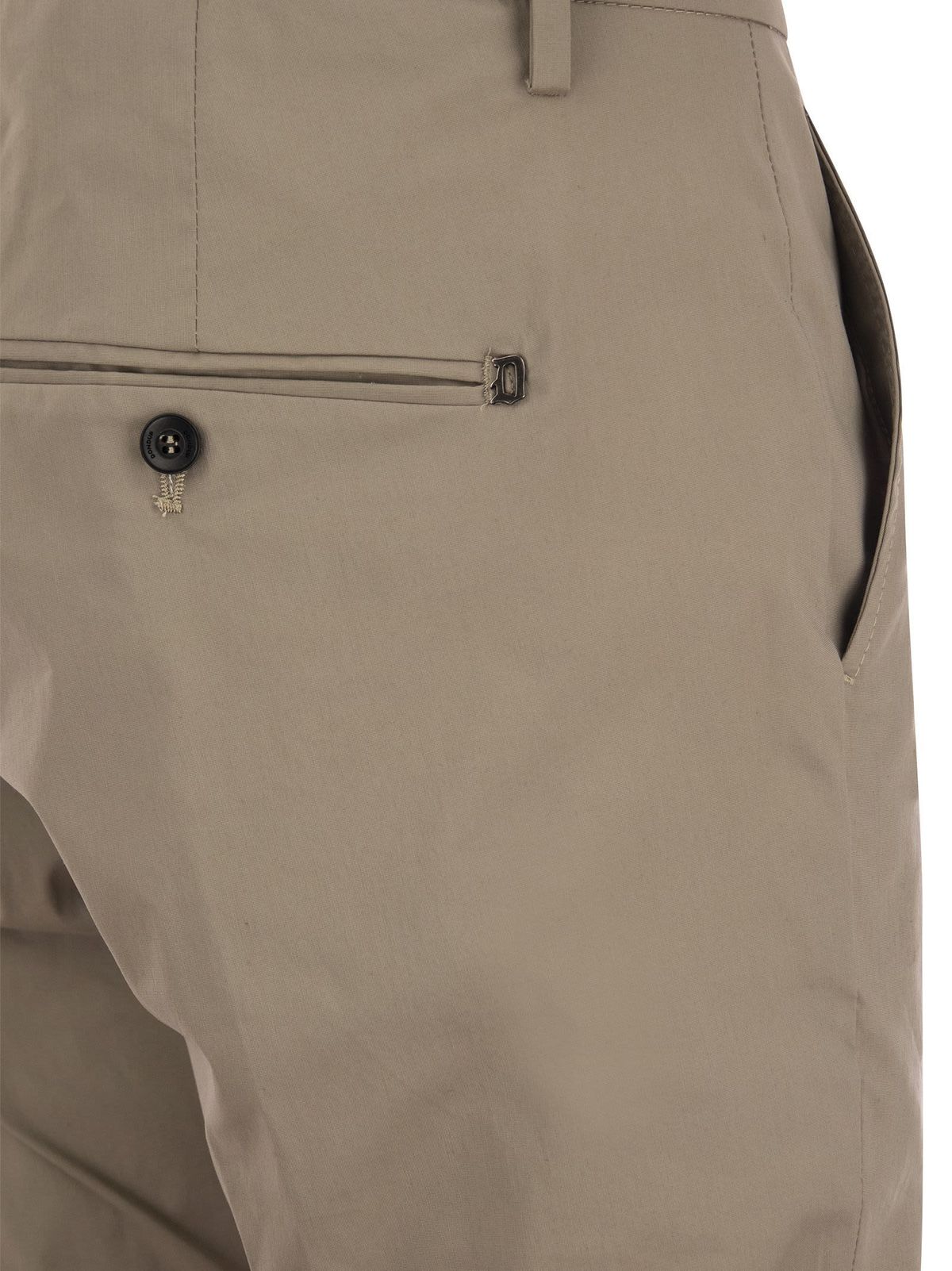 Dondup Gaubert Slim-Fit Gabardine Trousers - Hazelnut - Image 4 of 4