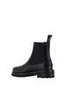 Off-White Leather Combat Ankle Boots - Black - Thumbnail 3