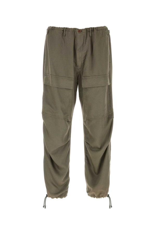 Magliano Army Green Lyocell Cargo Pants - Military Green