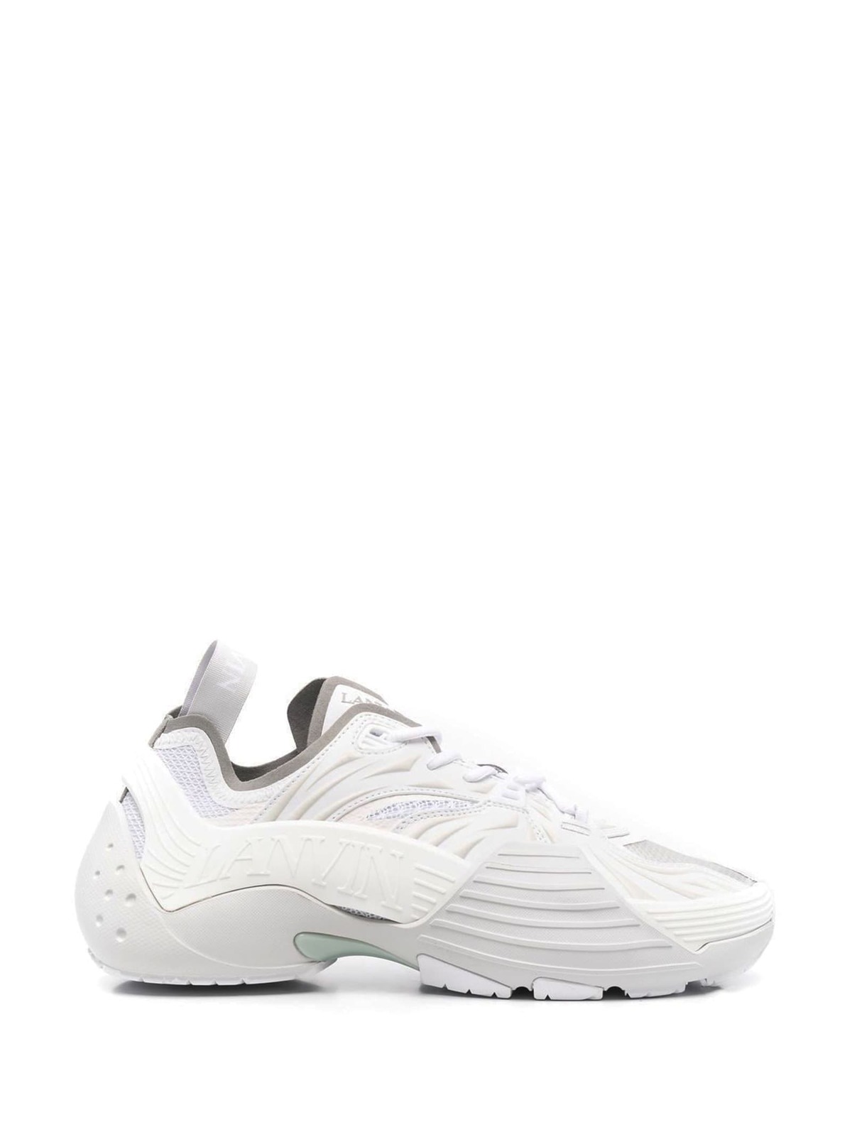 Lanvin Multicolor Fabric Sneakers - Bianco - Image 1 of 3