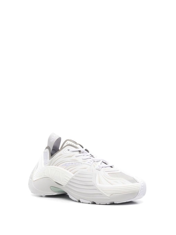 Lanvin Multicolor Fabric Sneakers - Bianco