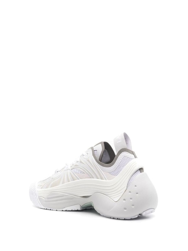 Lanvin Multicolor Fabric Sneakers - Bianco
