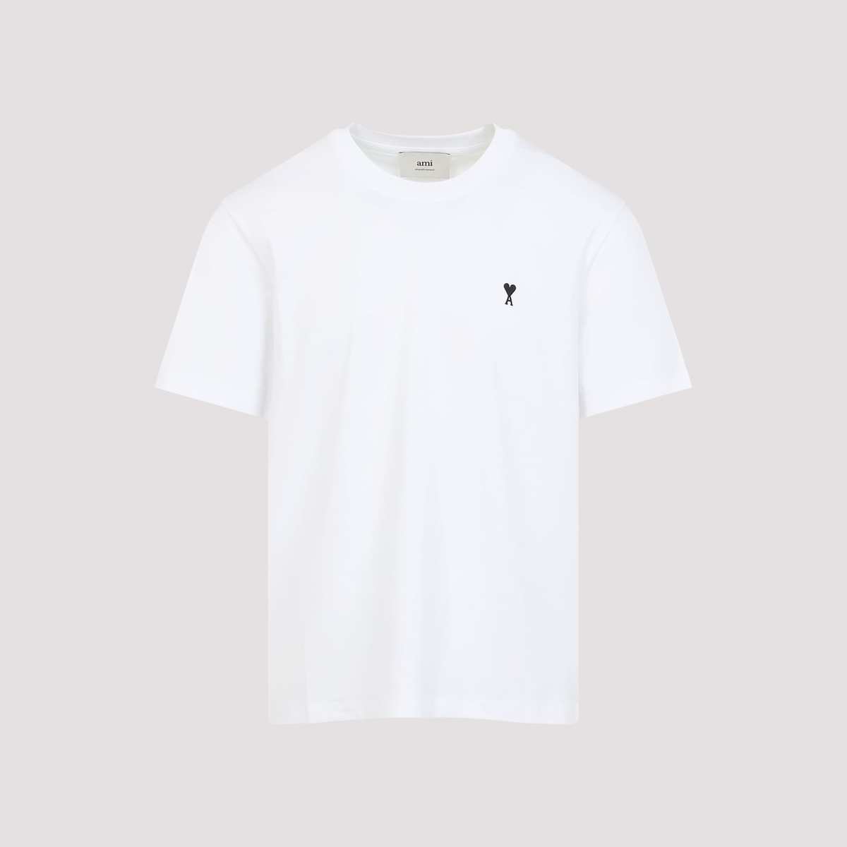 Ami Alexandre Mattiussi Contrasted Adc T-Shirt - White - Image 3 of 5